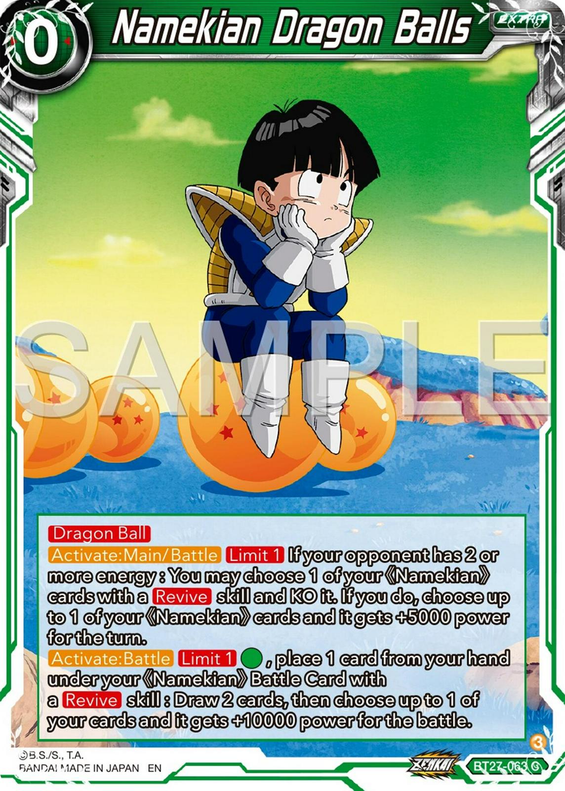 Namekian Dragon Balls BT27-063 Dragon Ball Super: History of Z