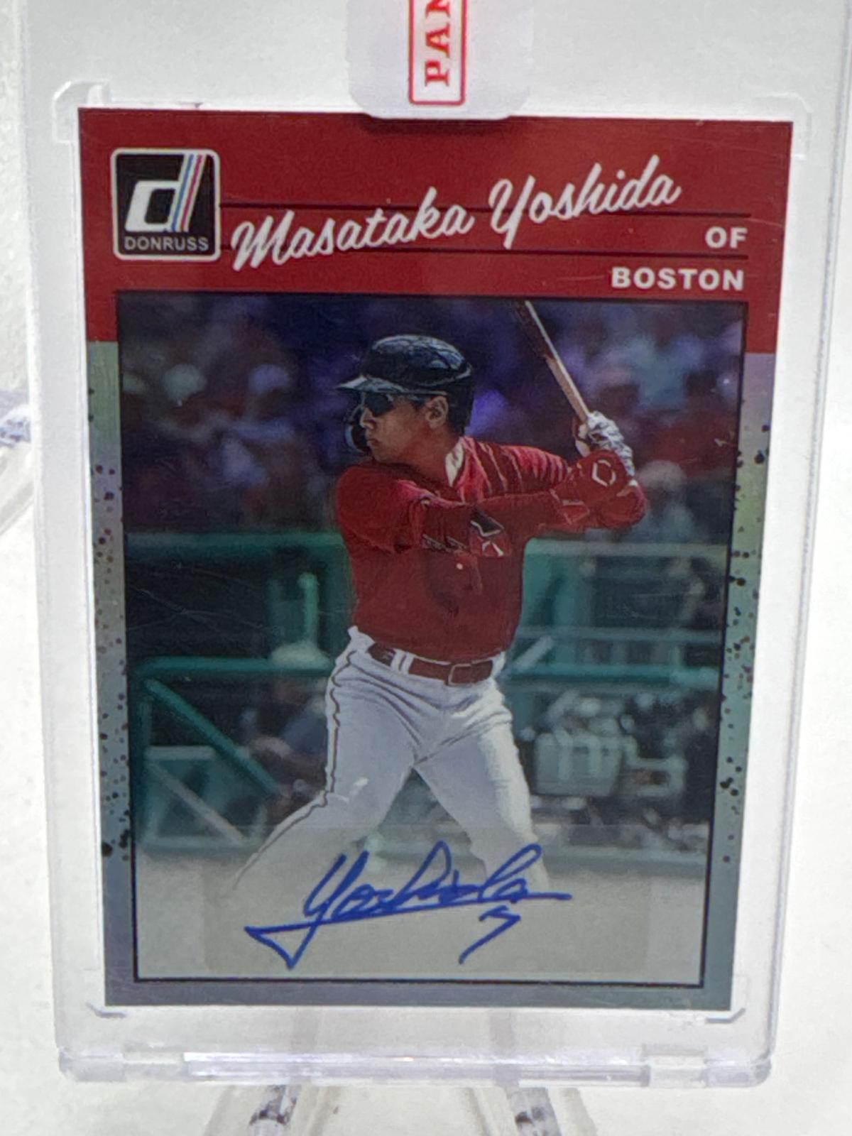 Masataka Yoshida #90S-MY 2023 Panini Donruss Retro 1990 Signatures Baseball
