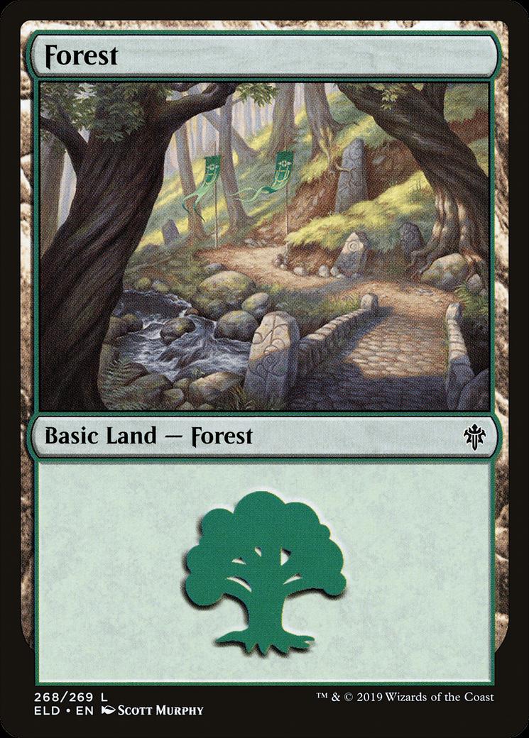 Forest #268 Magic Throne of Eldraine