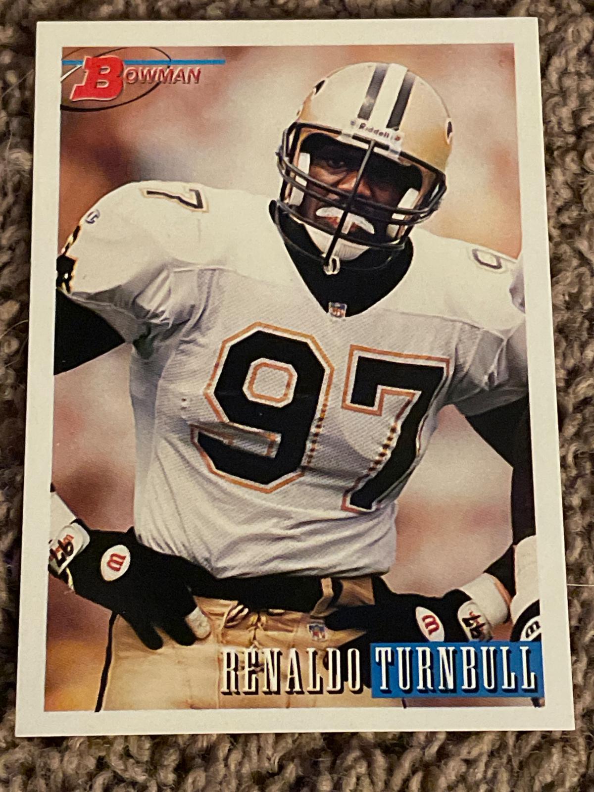 Renaldo Turnbull #33 Football Cards 1993 Bowman