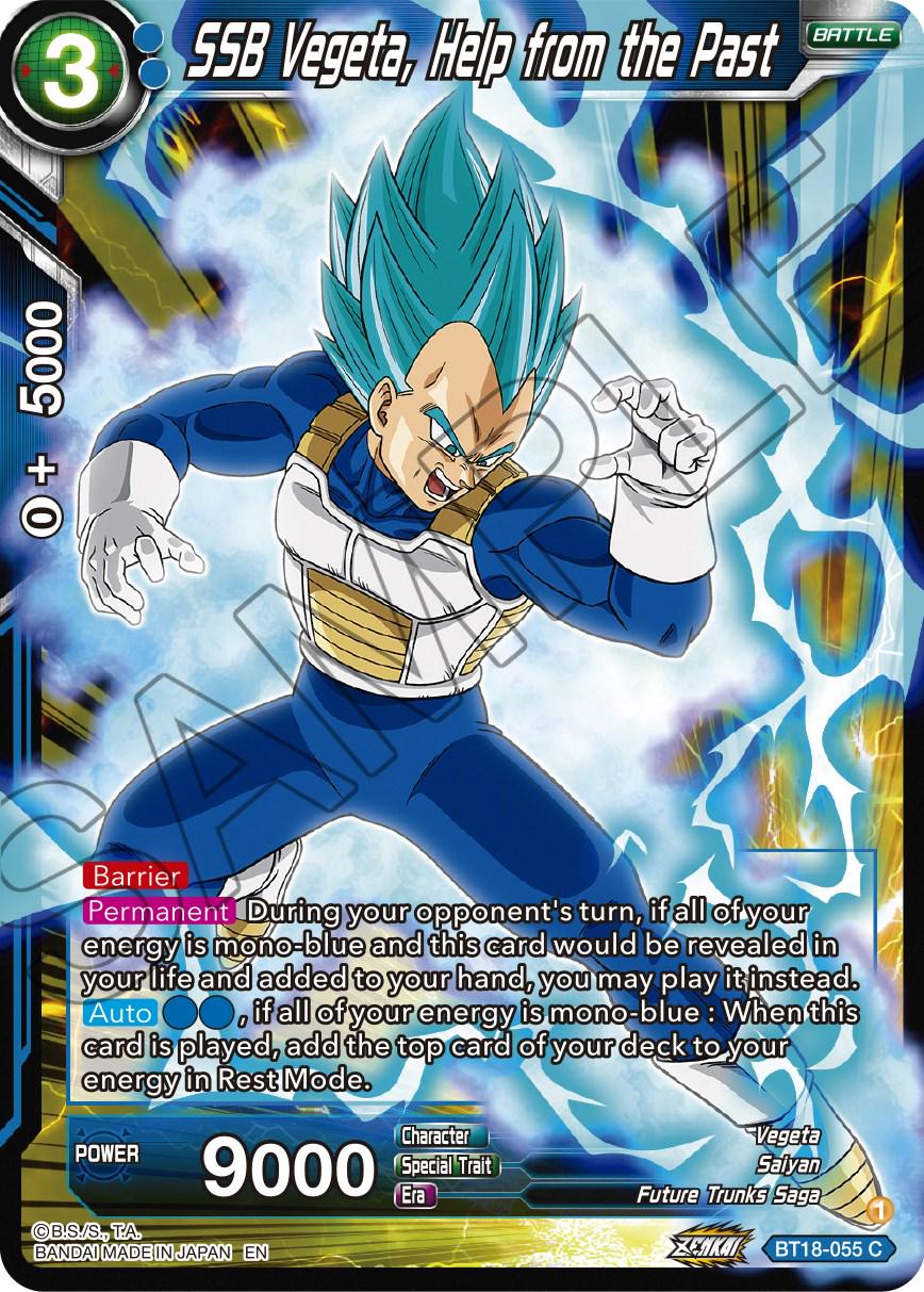 SSB Vegeta, Help from the Past BT18-055 Dragon Ball Super Dawn of the Z-Legends