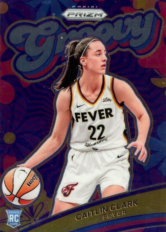 Caitlin Clark #13 Basketball Cards 2024 Panini Prizm WNBA Groovy