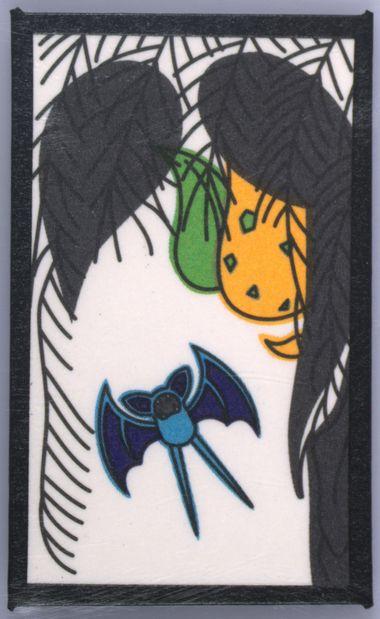 Victreebel, Zubat (November) Pokemon Japanese Hanafuda