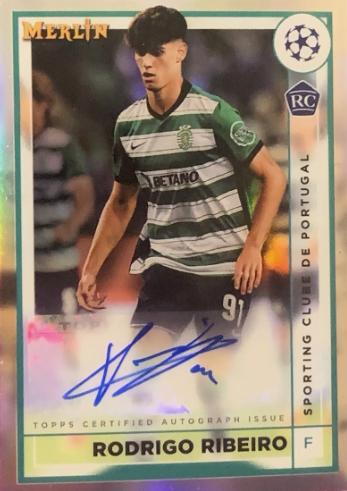 Rodrigo Ribeiro #AC-RR Soccer Cards 2022 Topps Merlin Chrome UEFA Club Competitions Autographs