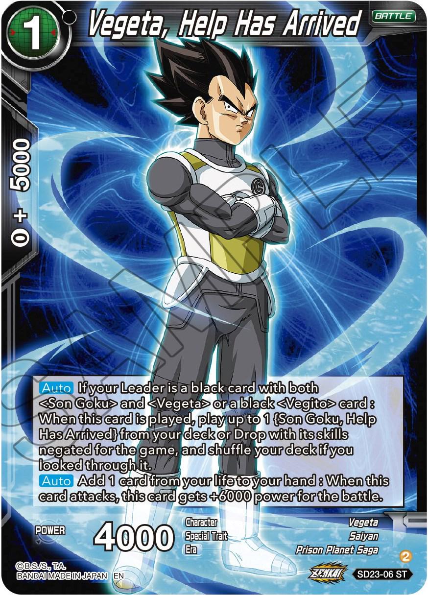 Vegeta, Help Has Arrived SD23-06 Dragon Ball Super Critical Blow