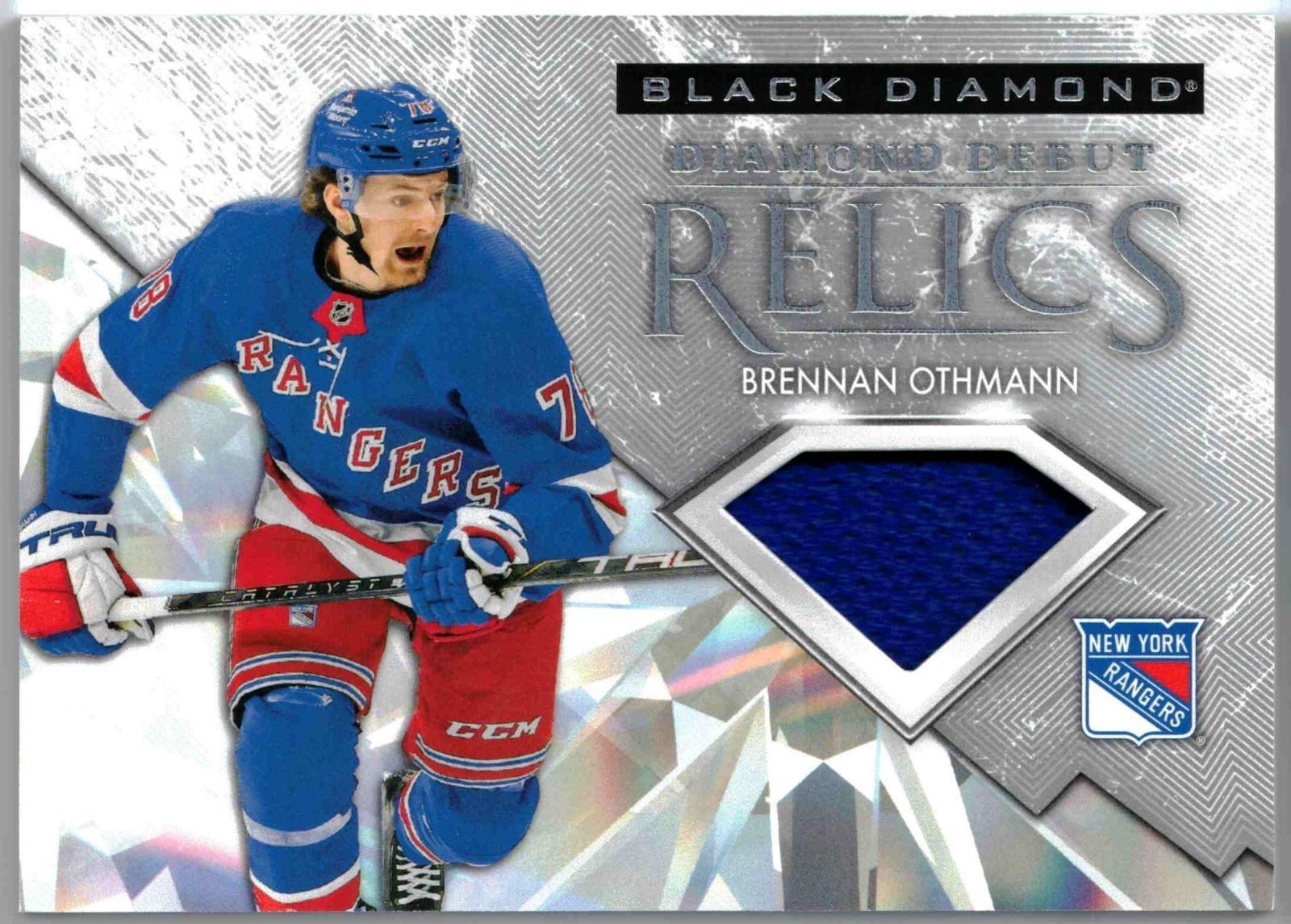 Brennan Othmann #DD-BO Hockey Cards 2024 Upper Deck Black Diamond Debut Relics Jersey