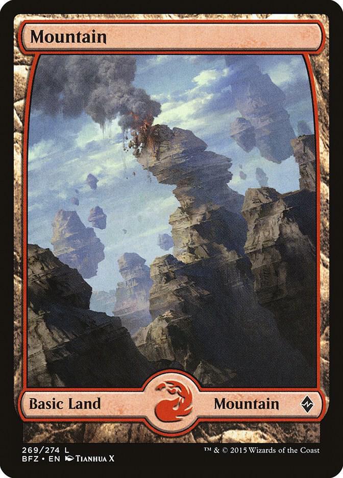 Mountain [Full Art Foil] (Magic Battle for Zendikar)