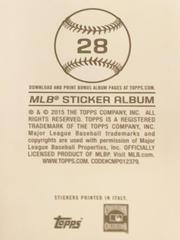 Rear | Derek Jeter Baseball Cards 2015 Topps Sticker