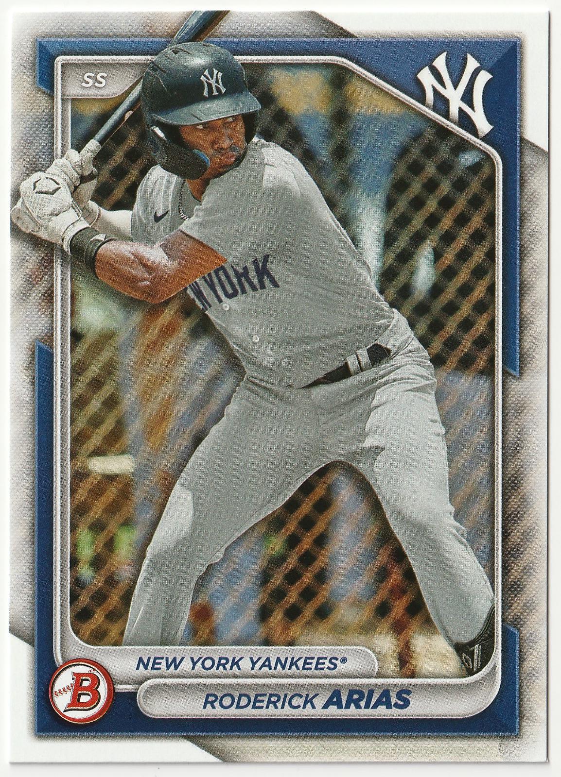 Roderick Arias #BP-100 Baseball Cards 2024 Bowman Prospects