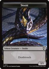 Snake // Zombie Double-Sided Token [Foil] #11