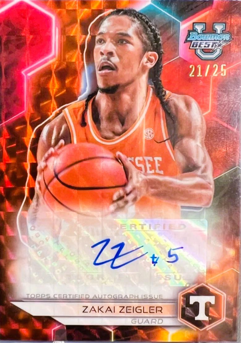 Zakai Zeigler [Geometric Orange Refractor] #B23-ZZ