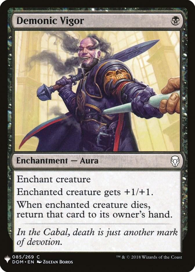 Demonic Vigor (Magic The List Reprints)