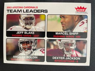 Jeff Blake, Marcel Shipp, Anquan Boldin, Dexter Jackson