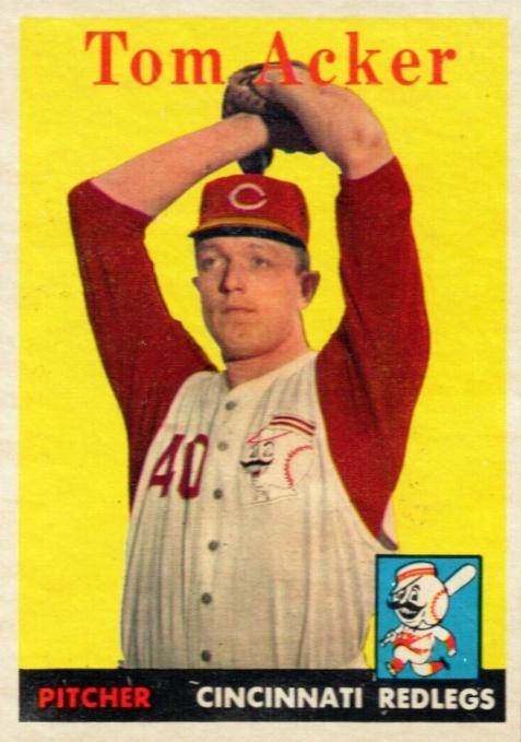Tom Acker #149 Baseball Cards 1958 Topps