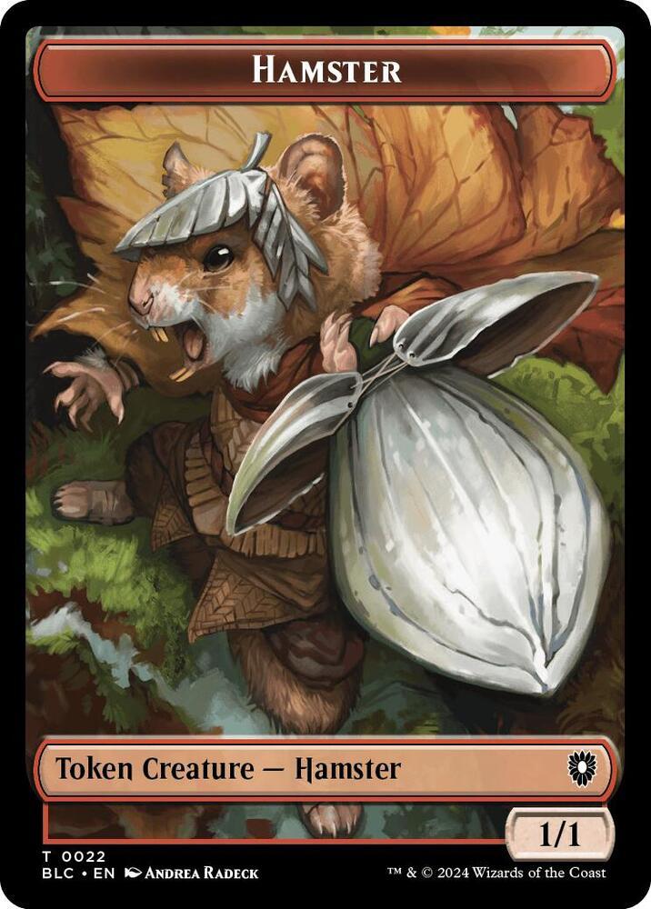 Hamster // City's Blessing Token #22 Magic Bloomburrow Commander