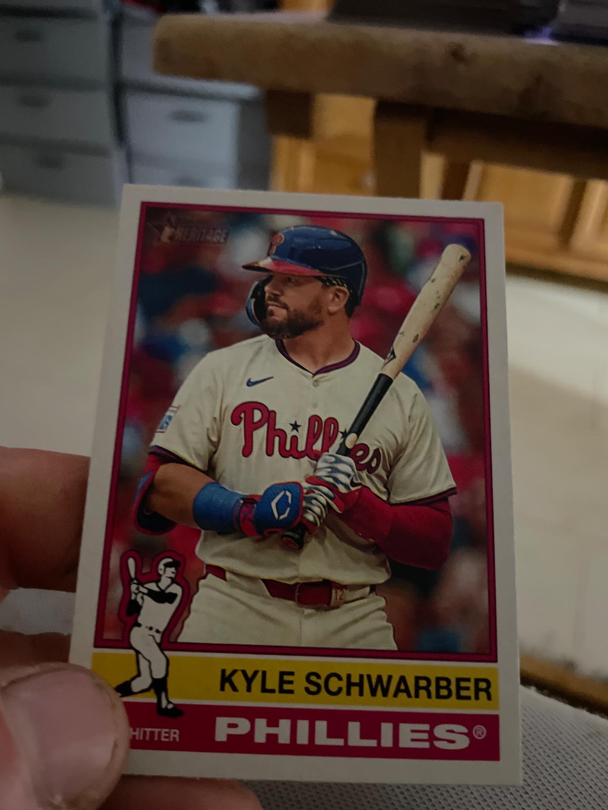 Kyle Schwarber #480 Baseball Cards 2025 Topps Heritage