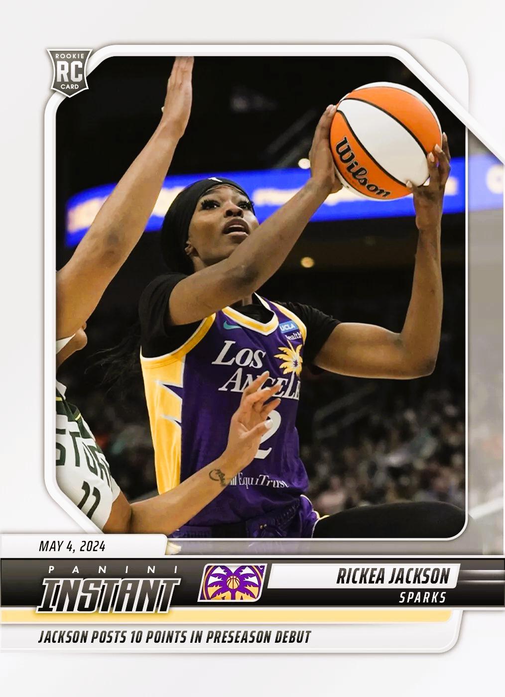 Rickea Jackson #7 Basketball Cards 2024 Panini Instant WNBA