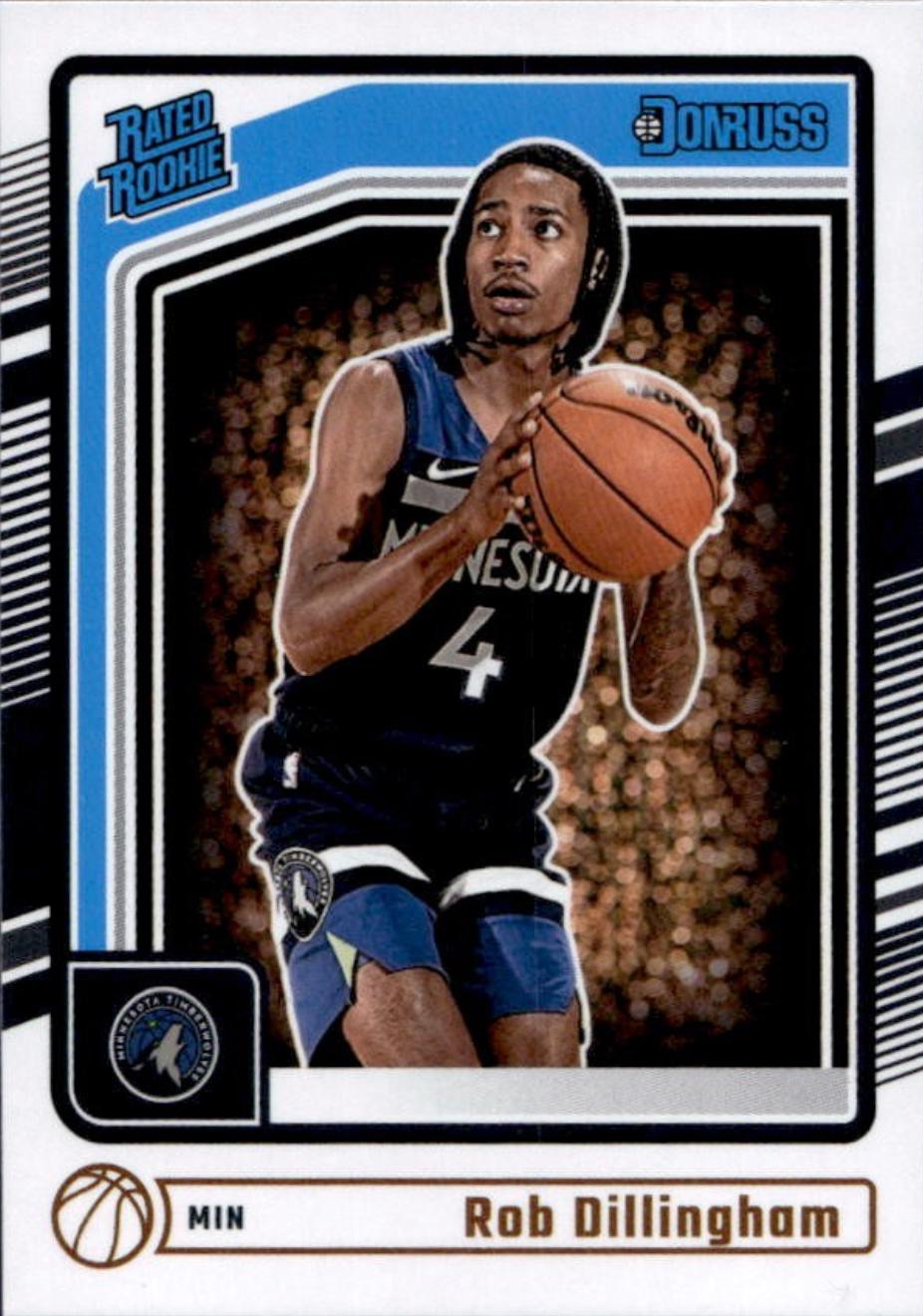 Rob Dillingham #204 Basketball Cards 2024 Panini Donruss
