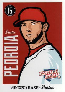 Dustin Pedroia #11 Baseball Cards 2012 Panini Triple Play