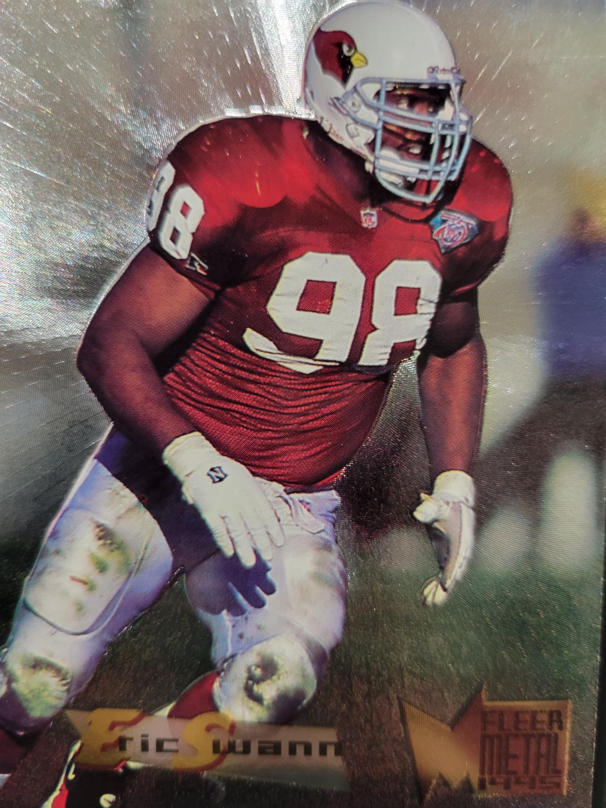 Eric Swann #6 Football Cards 1995 Fleer Metal