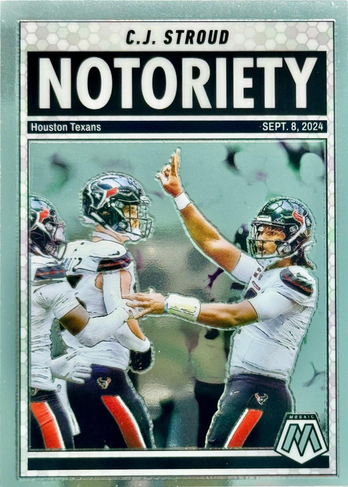2025 Panini Mosaic Notoriety C.J. Stroud #5 card