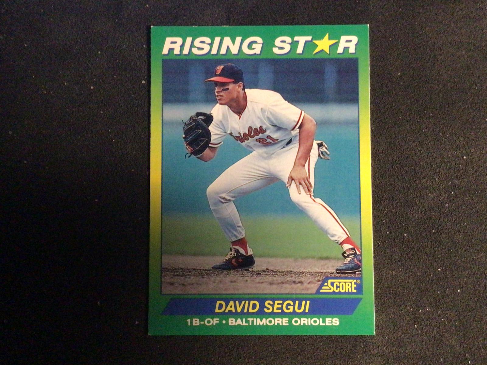 David Segui #33 1992 Score 100 Rising Stars Baseball