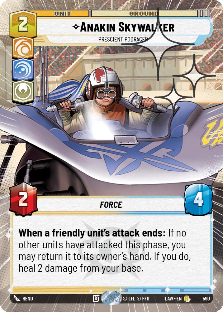Anakin Skywalker - Prescient Podracer [Hyperspace Foil] #590