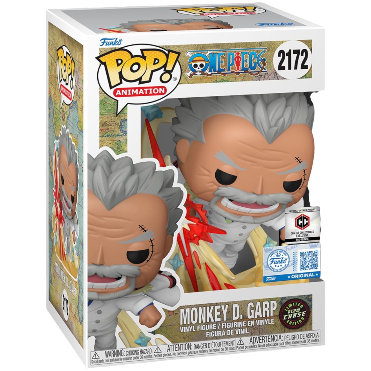 Monkey D. Garp #2172 One Piece Funko Pop Chalice Chase GITD Chalice exclusive box and figure