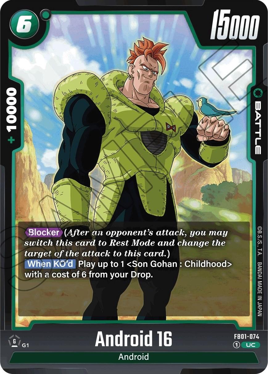 Android 16 FB01-074 Dragon Ball Fusion World Awakened Pulse