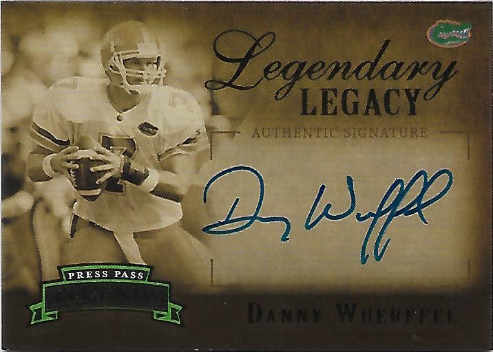 Danny Wuerffel #LL-DW 2007 Press Pass Legends Legendary Legacy Autograph Football