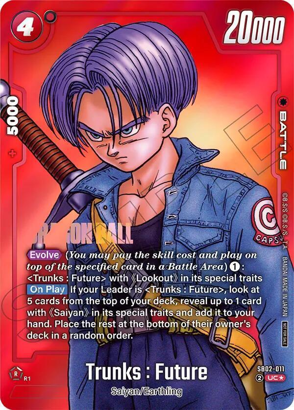 Trunks : Future [Manga Version 02] SB02-011 - Dragon Ball Fusion World Promos