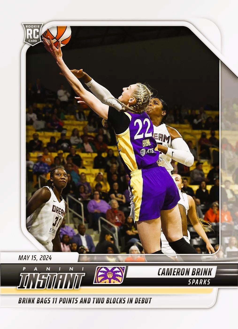 Cameron Brink #17 Basketball Cards 2024 Panini Instant WNBA