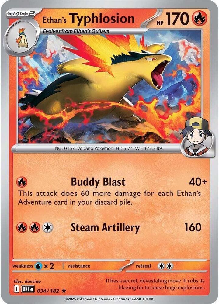 Ethan's Typhlosion #34 Pokemon Destined Rivals