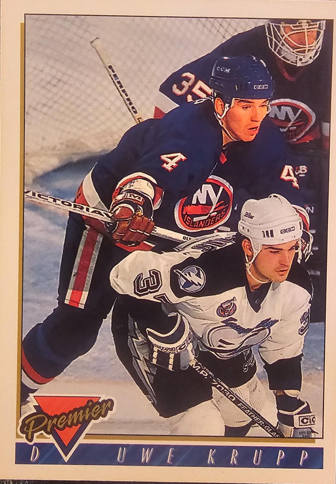 Uwe Krupp #3 Hockey Cards 1993 Topps Premier