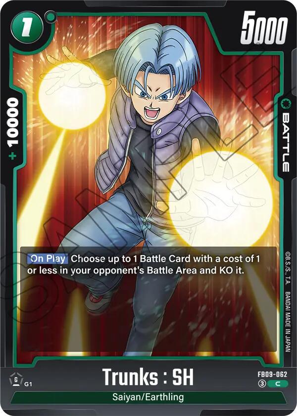 Trunks: SH FB09-062 Prices | Dragon Ball Fusion World Dual Evolution |  Dragon Ball Cards