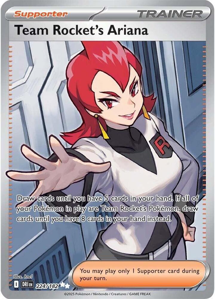 Team Rocket's Ariana #224 Pokemon Destined Rivals