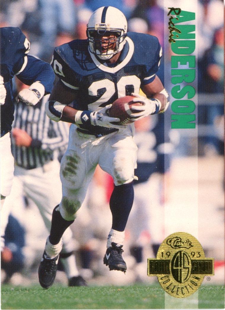 Richie Anderson #114 Football Cards 1993 Classic Four Sport