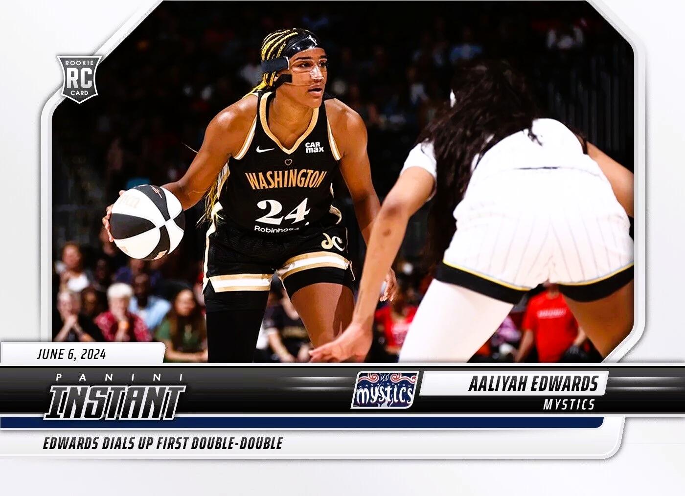 Aaliyah Edwards #52 2024 Panini Instant WNBA