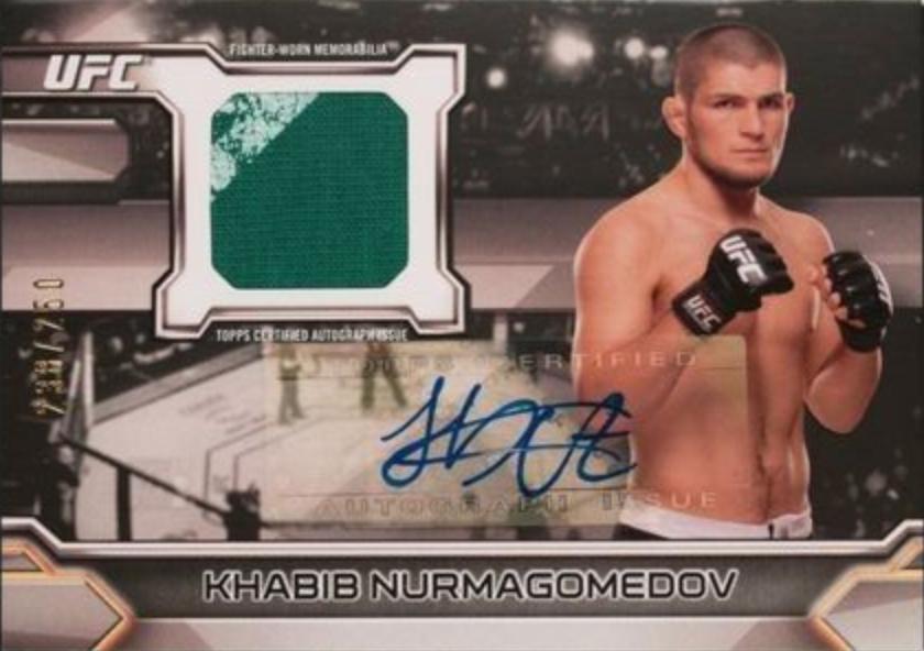 Khabib Nurmagomedov #KAR-KN Ufc Cards 2016 Topps UFC Knockout Autograph Relics