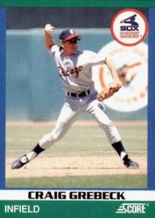 Craig Grebeck #35 Baseball Cards 1991 Score Rising Stars