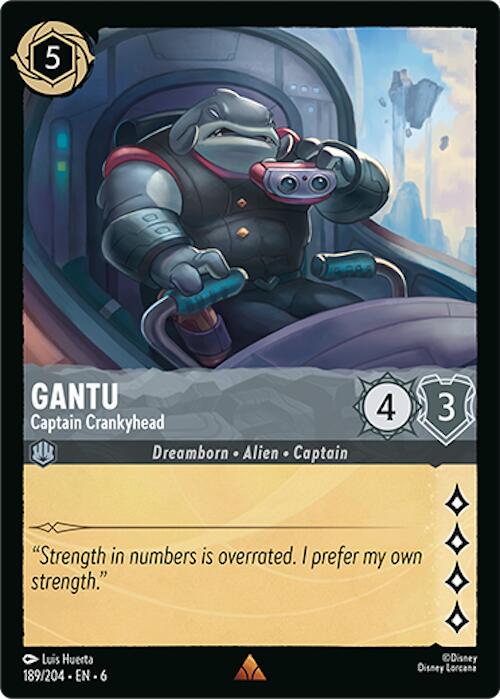 Gantu - Captain Crankyhead #189 Lorcana Azurite Sea
