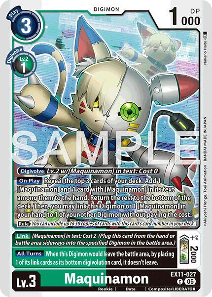 DAWN OF RIBERATOR マキナモン(EX11-027)C ★ Maquinamon #EX11-027 Prices | Digimon Dawn of Liberator | Digimon