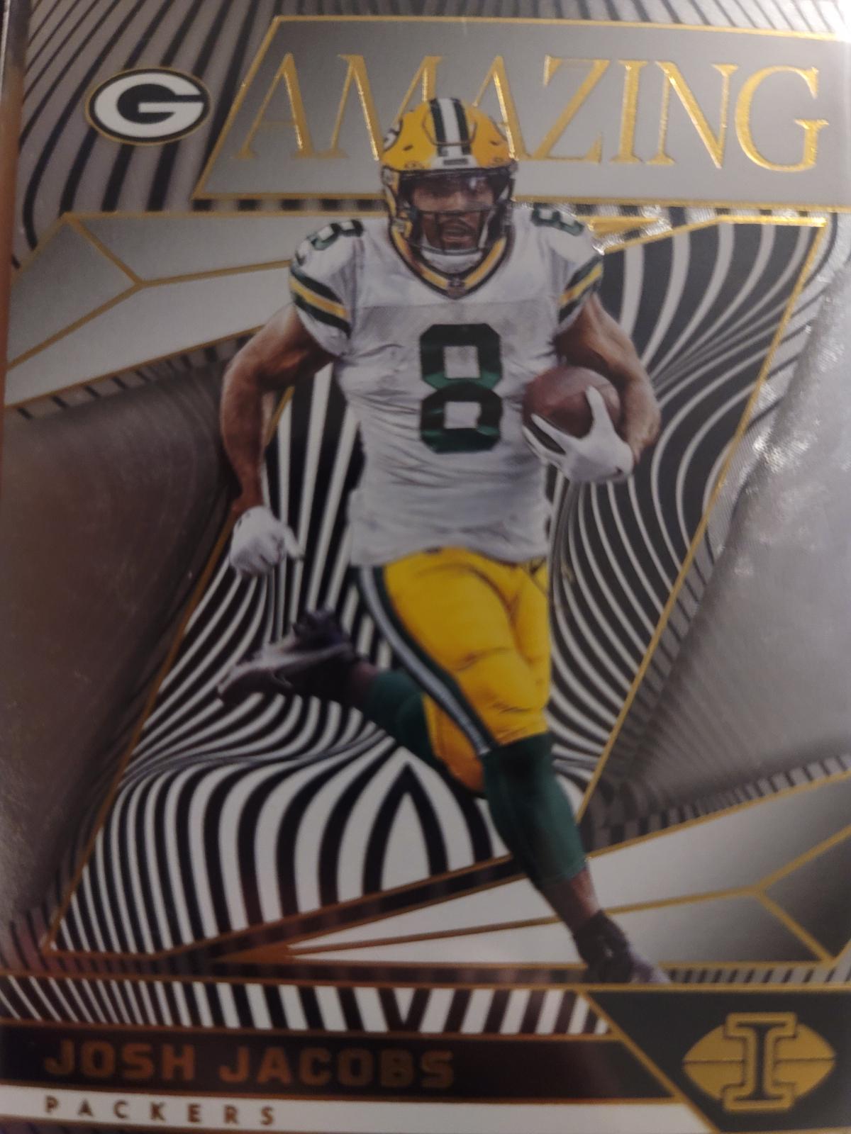 Josh Jacobs #13 Football Cards 2024 Panini Illusions Amazing