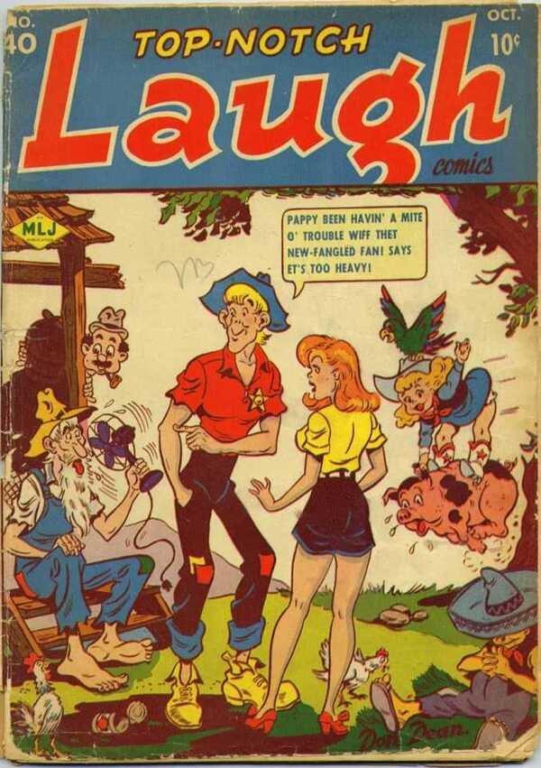 Top Notch Comics #40 (1943) Comic Books Top Notch Comics