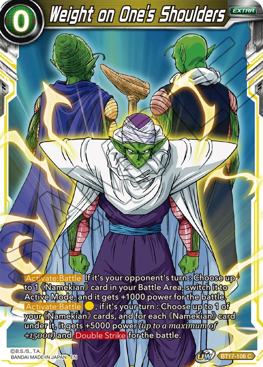 Weight on One's Shoulders BT17-106 Dragon Ball Super Ultimate Squad