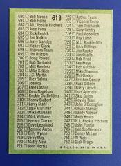 Back | Checklist Baseball Cards 1971 Topps
