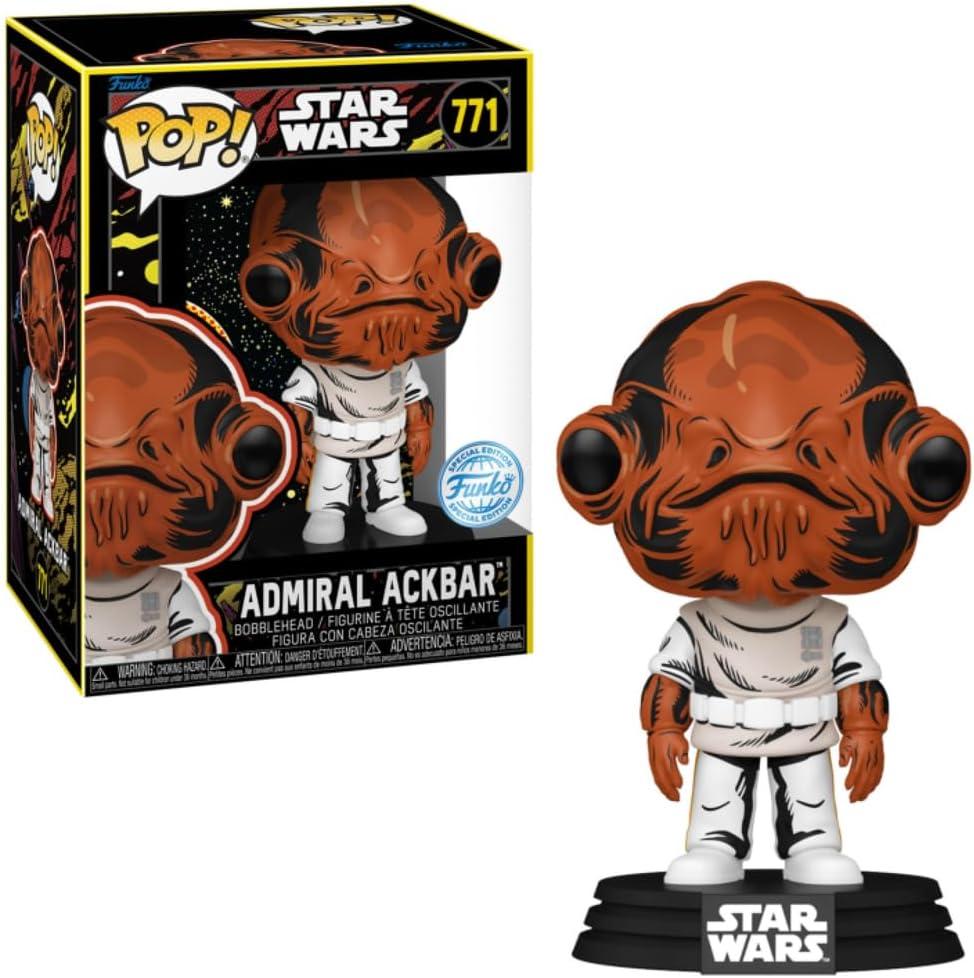 Admiral Ackbar #771 Star Wars Funko Pop box and figure
