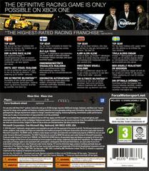Back Cover Nordic | Forza Motorsport 5 [Racing Game of the Year Edition] PAL Xbox One