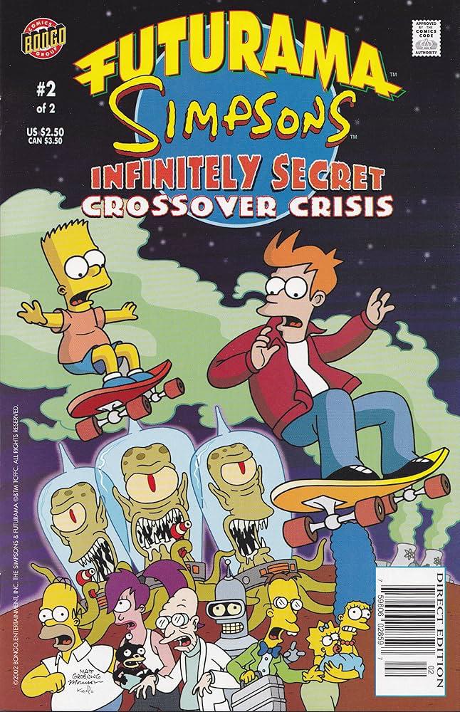 Futurama / Simpsons Infinitely Secret Crossover Crisis #2 (2003) Comic Books Futurama / Simpson: Infinitely Secret Crossover Crisis