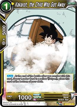 Kakarot, the Child Who Got Away BT3-091 Dragon Ball Super Cross Worlds